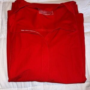 Figs, XL Pop Red Rafaela scrub top